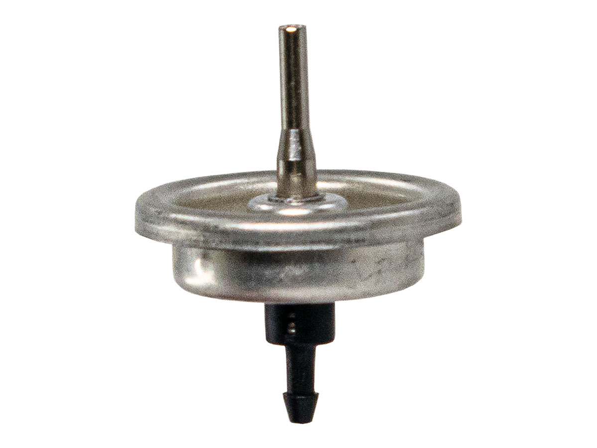 1" Finish, Silver, Aerosol Valves, Tin, Male, No DT, No Actuator