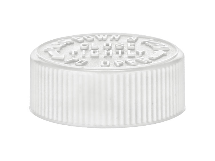 45/400 Finish, White, Caps, CRC, Fine Ribbed, Pulp/HS Lnr