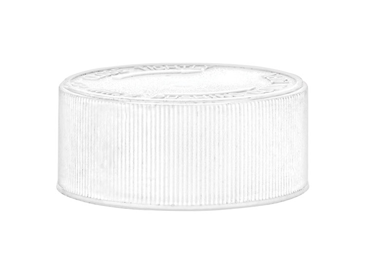 38/400 Finish, White, Caps, CRC, Fine Ribbed, Pulp/HS Lnr