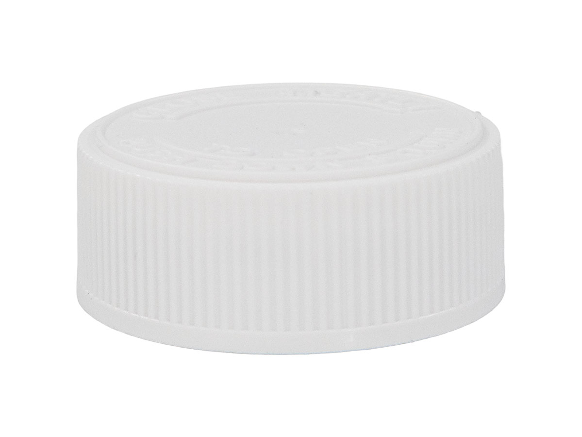 38/400 Finish, White, Caps, CRC, Fine Ribbed, Pulp/HS Lnr