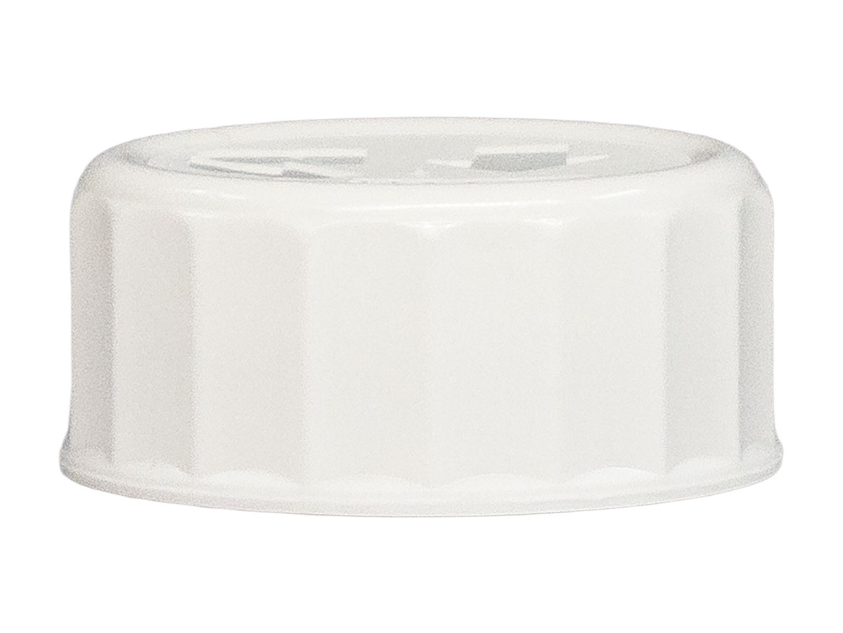 28/400 Finish, White, Caps, CRC, Bold Ribbed, Pictorial, Foam Lnr