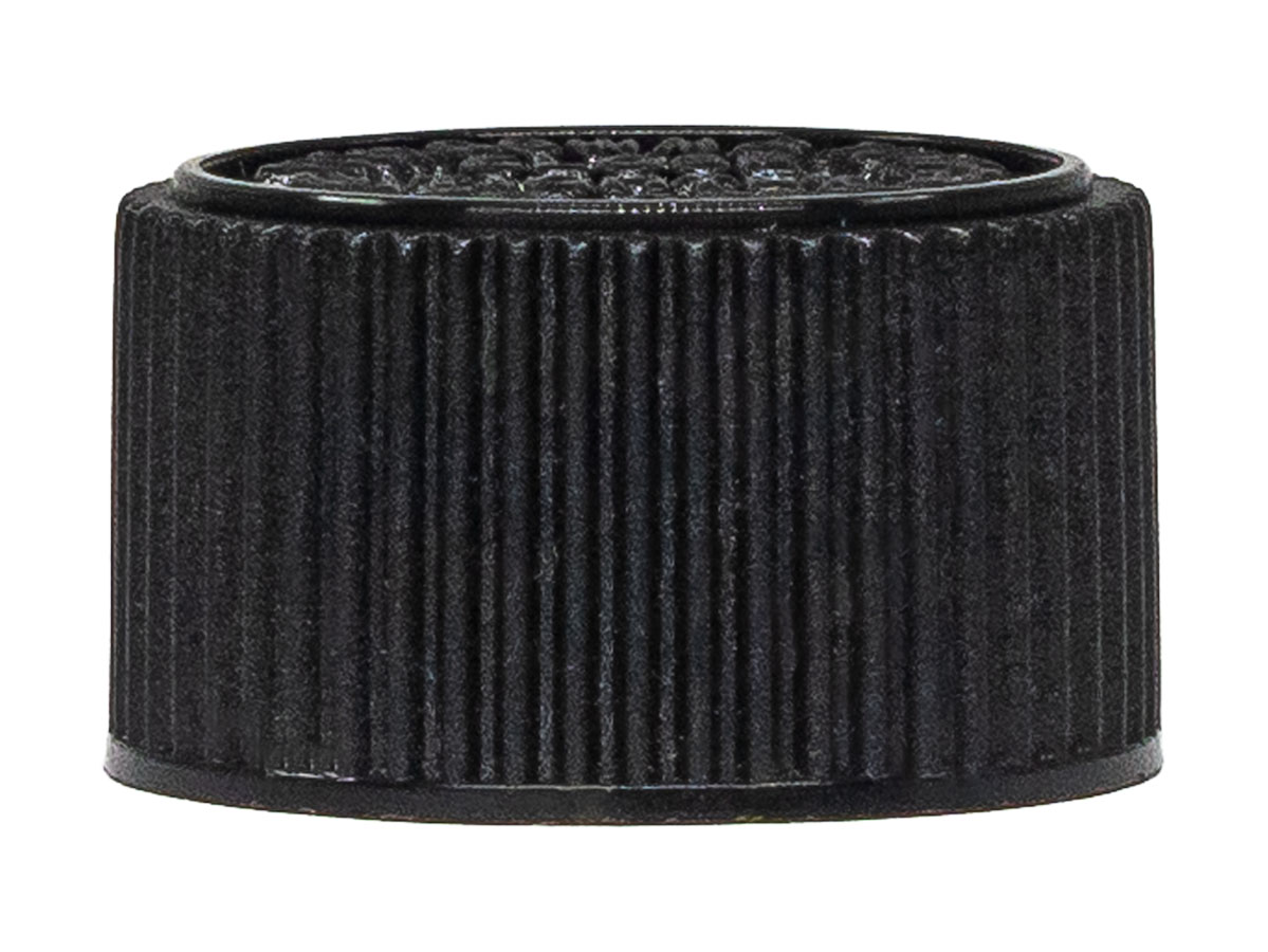 22/400 Finish, Black, Caps, CRC, Fine Ribbed, Pulp/HS Lnr