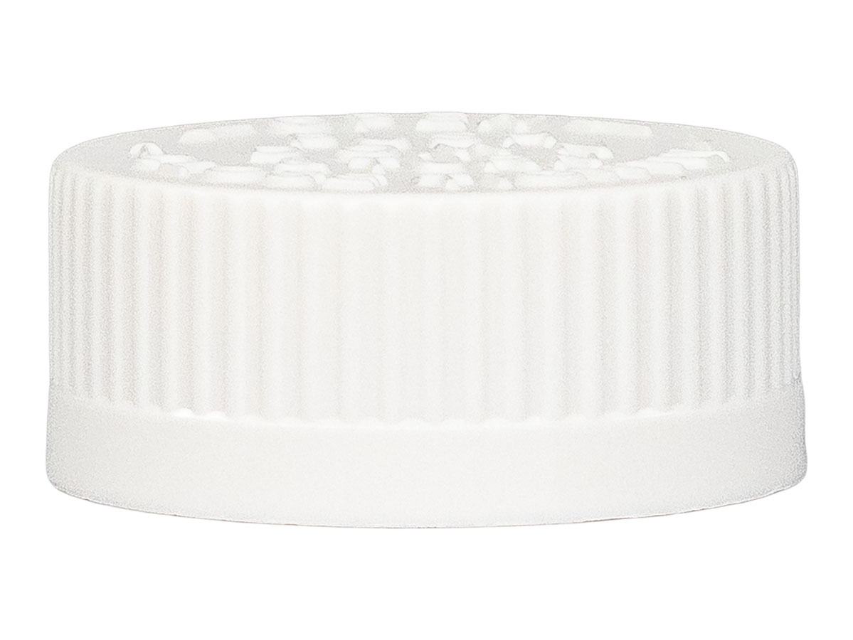 33/400 Finish, White, Caps, CRC, Fine Ribbed, Pulp/Vinyl Lnr