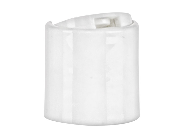 28/410 Finish, White, Caps, Dispensing, Smooth, Disc-Top, .310" Orf, (D)
