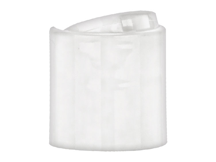 24/410 Finish, White, Caps, Dispensing, Smooth, Disc-Top, .320" Orf, (F)
