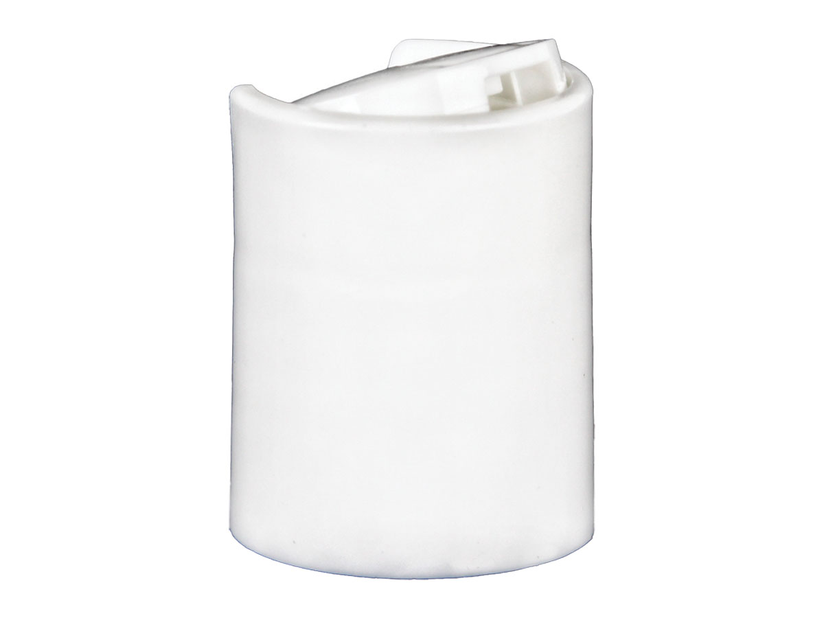 20/415 Finish, White, Caps, Dispensing, Smooth, Disc-Top, .270" Orf, (F)