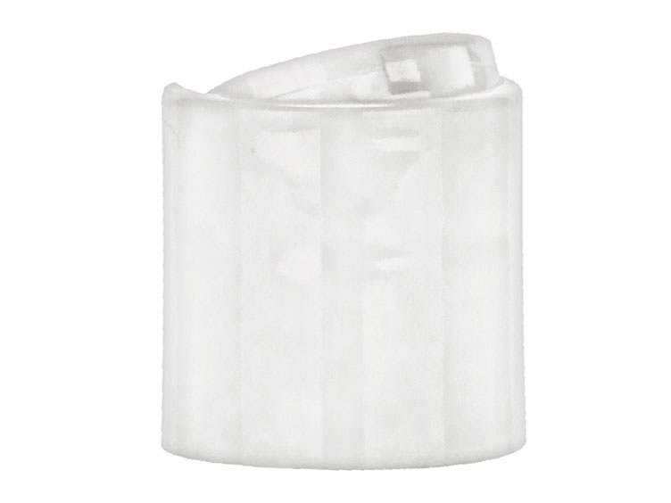 24/410 Finish, White, Caps, Dispensing, Smooth, Disc-Top, .311" Orf, (F)