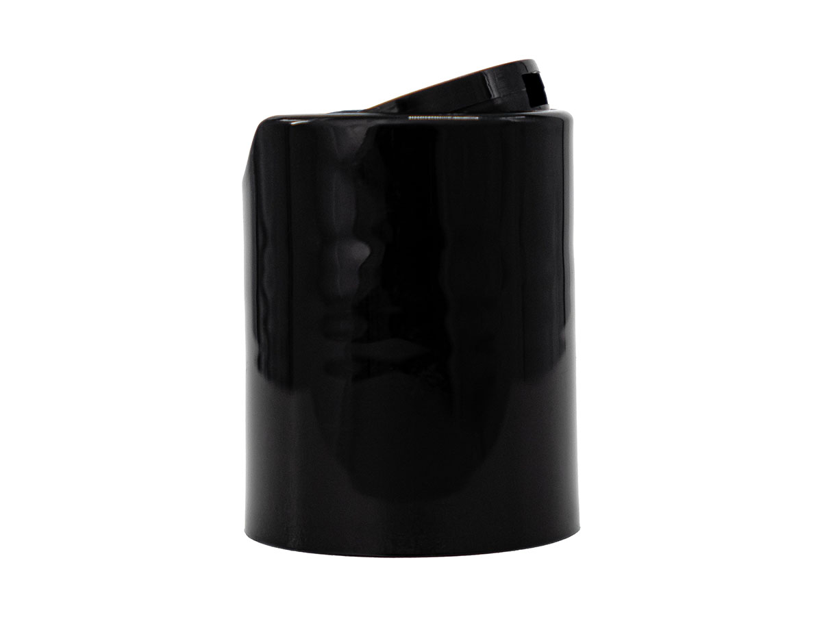 24/415 Finish, Black, Caps, Dispensing, Smooth, Disc-Top, .300" Orf, (F)