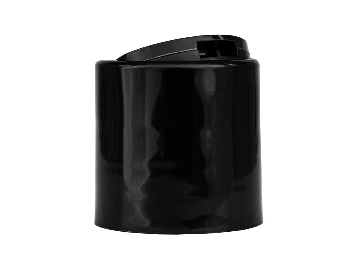28/410 Finish, Black, Caps, Dispensing, Smooth, Disc-Top, .334" Orf, HS Lnr, (F)