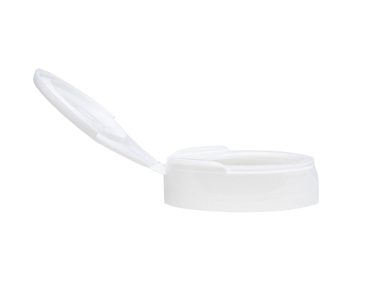 45/400 Finish, White, Caps, Dispensing, Smooth, Snap-Top, 1.28" Orf, HS Lnr