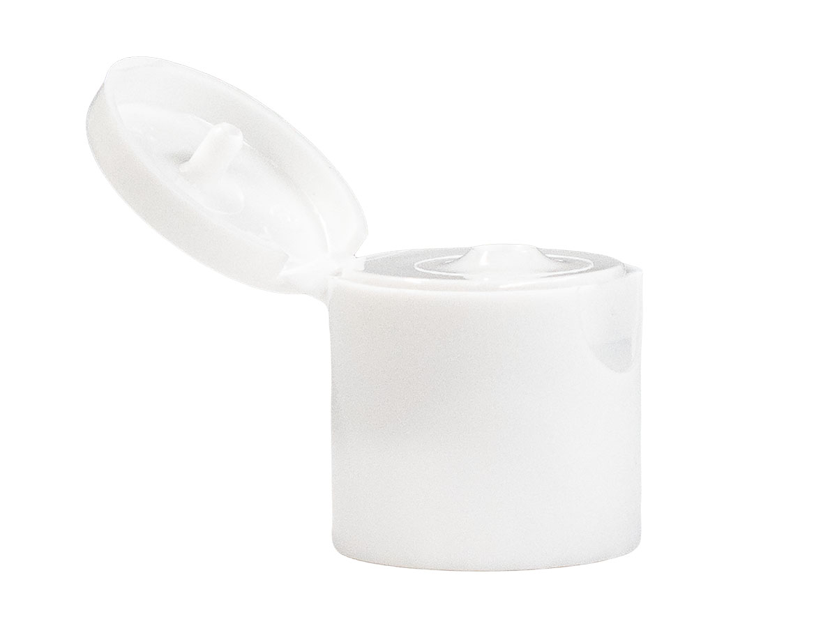 24/415 Finish, White, Caps, Dispensing, Smooth, Snap-Top, .121" Orf, HS Lnr