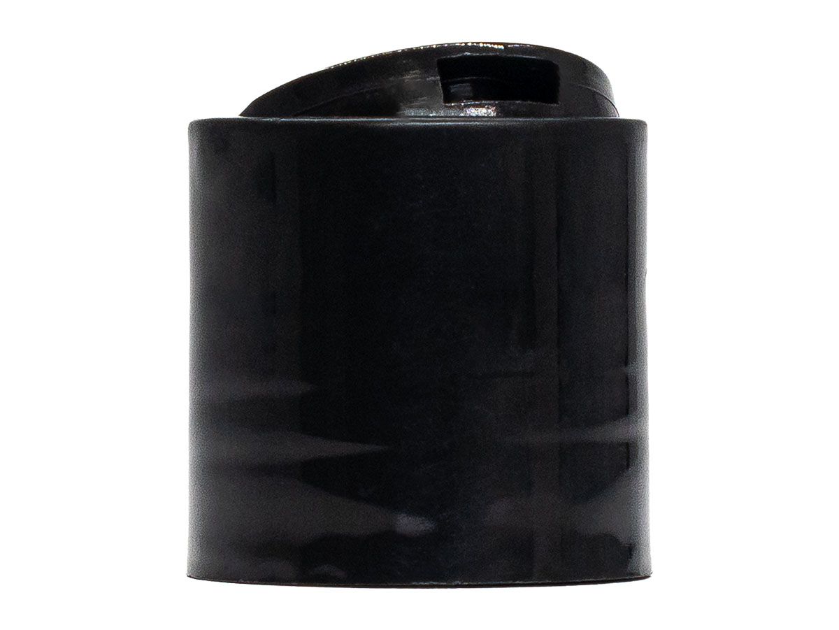28/410 Finish, Black, Caps, Dispensing, Smooth, Disc-Top, .335" Orf, (F)
