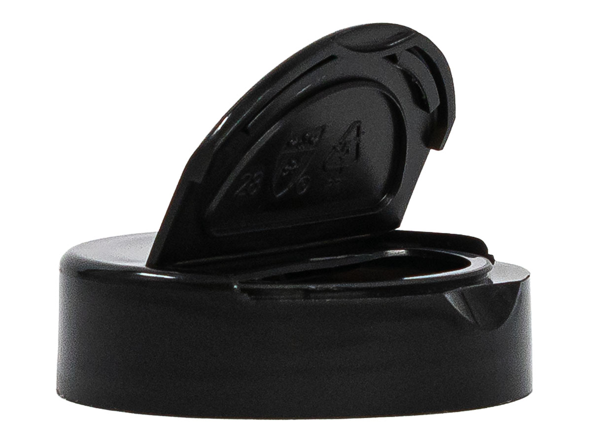 45/400 Finish, Black, Caps, Dispensing, Smooth, Snap-Top, 1.33" Orf, HS Lnr