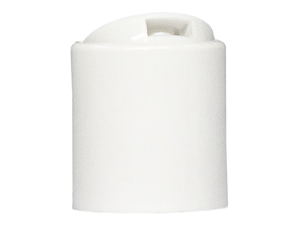 20/410 Finish, White, Caps, Dispensing, Smooth, Disc-Top, HS Lnr .267" Orf