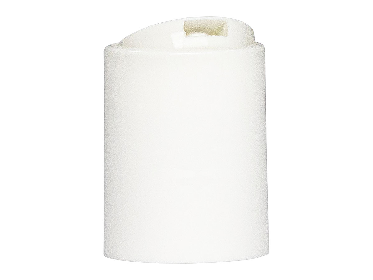 28/415 Finish, White, Caps, Dispensing, Smooth, Disc-Top, HS Lnr, .340" Orf, (D)