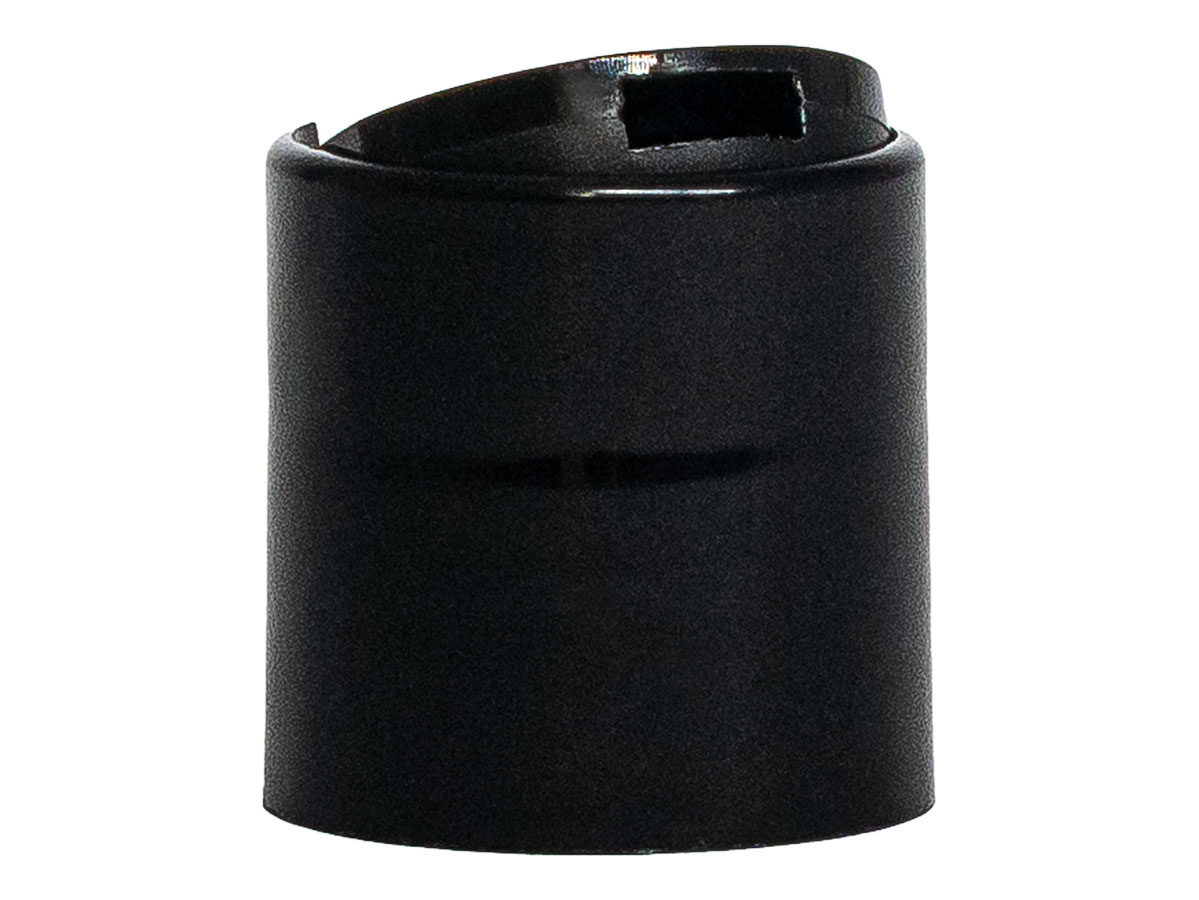 24/410 Finish, Black, Caps, Dispensing, Smooth, Disc-Top, .311" Orf, (D)