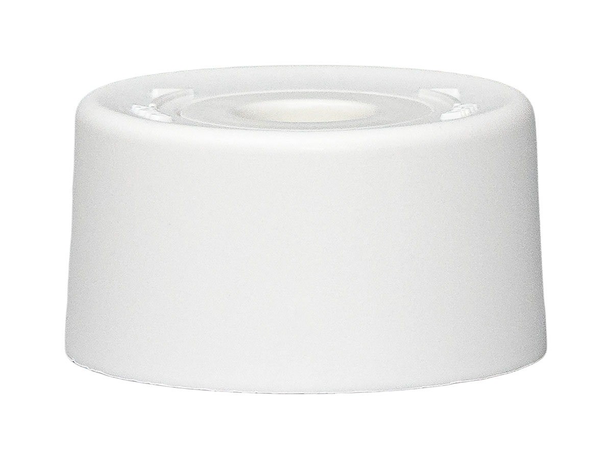 18mm Finish, White, Caps, Dispensing, Matte, Symmetrical, .536" Orf