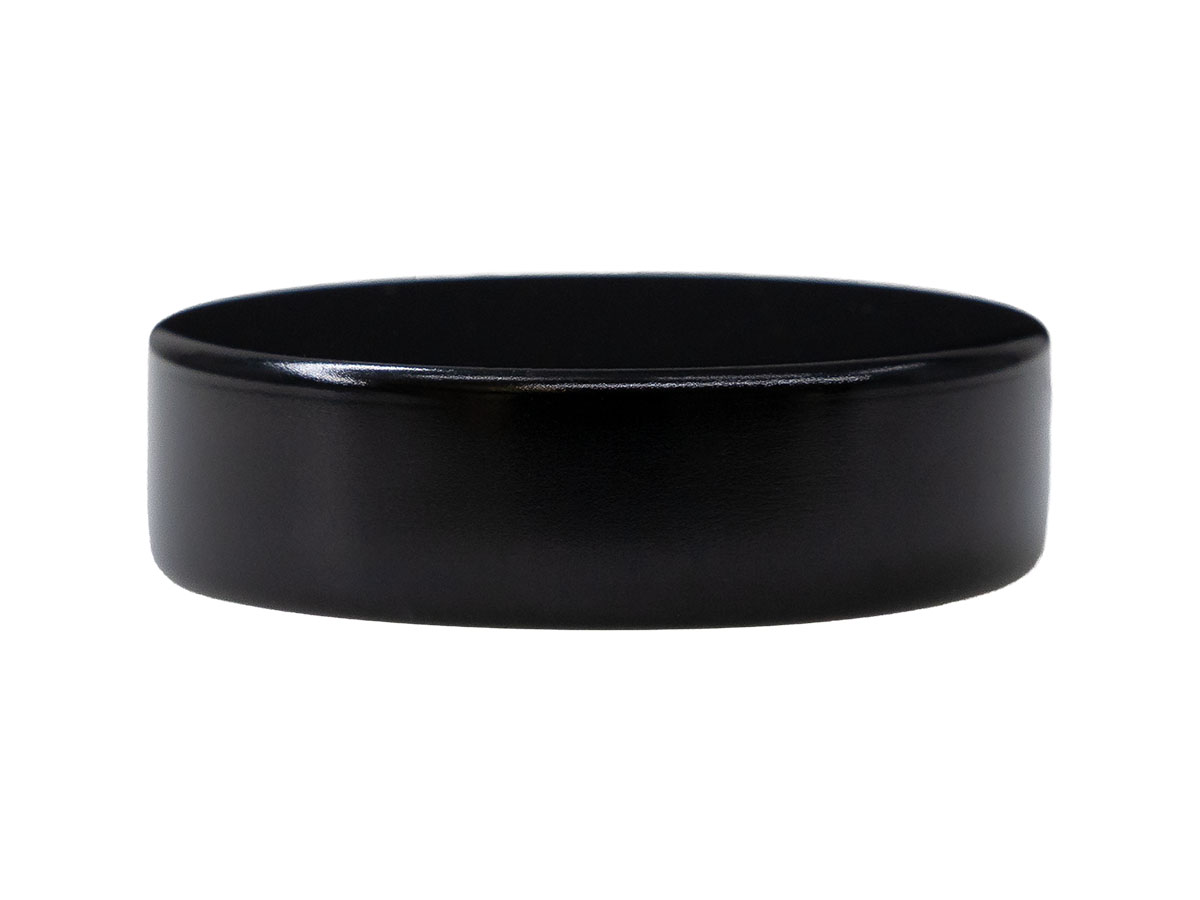 33/400 Finish, Black, Caps, Metal, Smooth, Unishell, Foam Liner