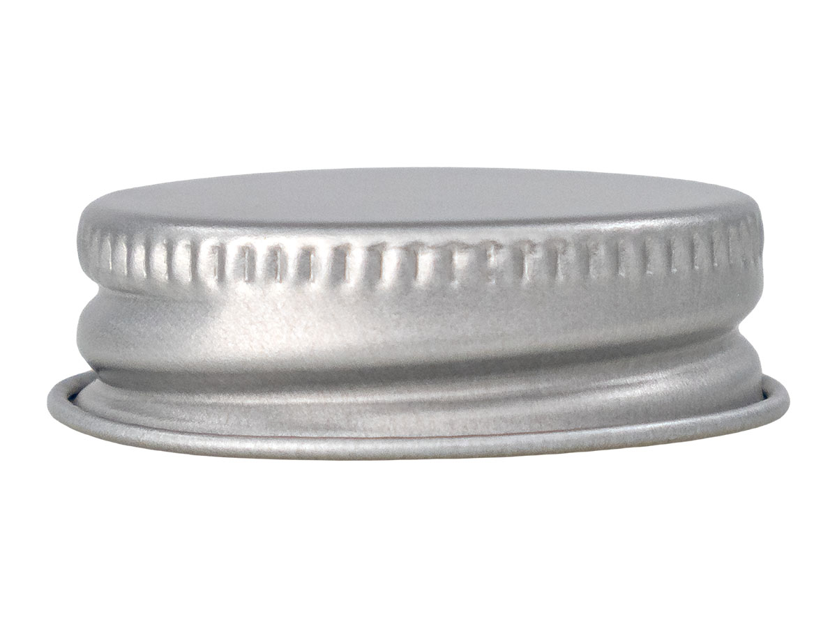 33/400 Finish, Silver, Caps, Metal, Ribbed Neck, Foam Lnr