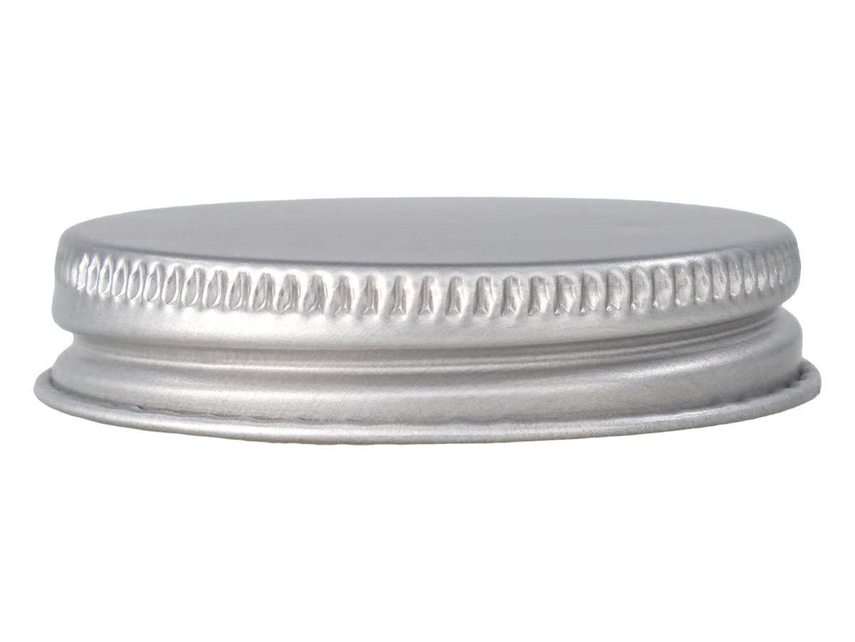 48/400 Finish, Silver, Caps, Metal, Ribbed Neck, Foam Lnr