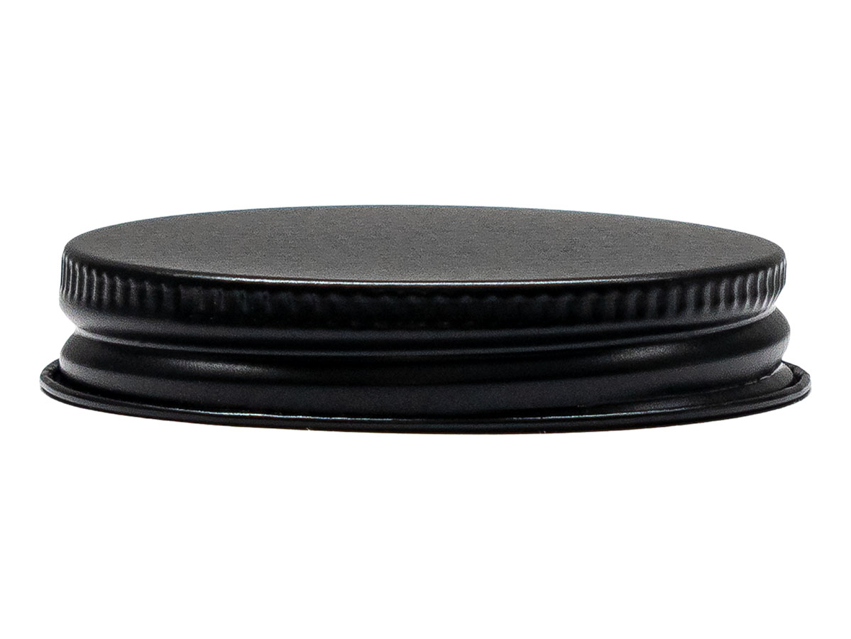 53/400 Finish, Black, Caps, Metal, Ribbed Neck, Foam Lnr