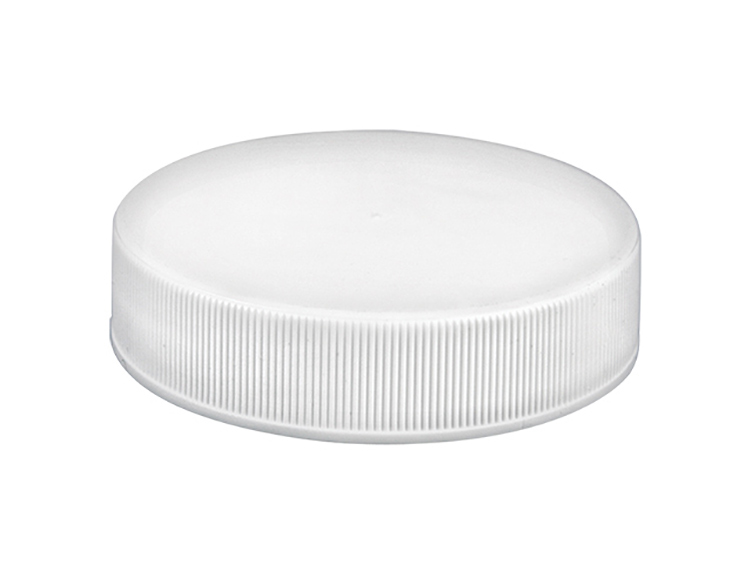 38/400 Finish, White, Caps, Fine Ribbed, Smooth Top, Foam Lnr