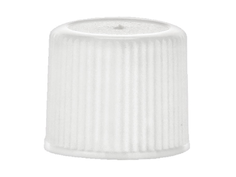 15/415 Finish, White, Caps, Fine Ribbed, Stipple Top, Plug Seal