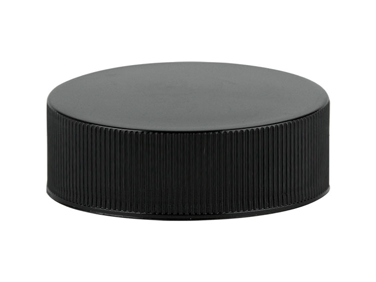 38/400 Finish, Black, Caps, Fine Ribbed, Smooth Top, HS Lnr