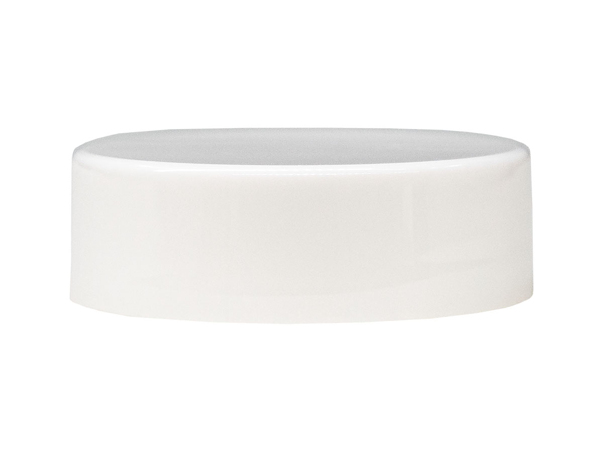 33/400 Finish, White, Caps, Smooth, Linerless