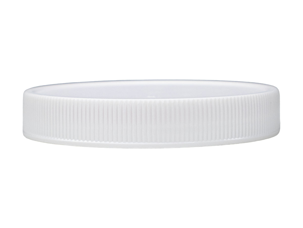 70/400 Finish, White, Caps, Fine Ribbed, Matte Top, Stacking Ring, Pulp/HS Lnr