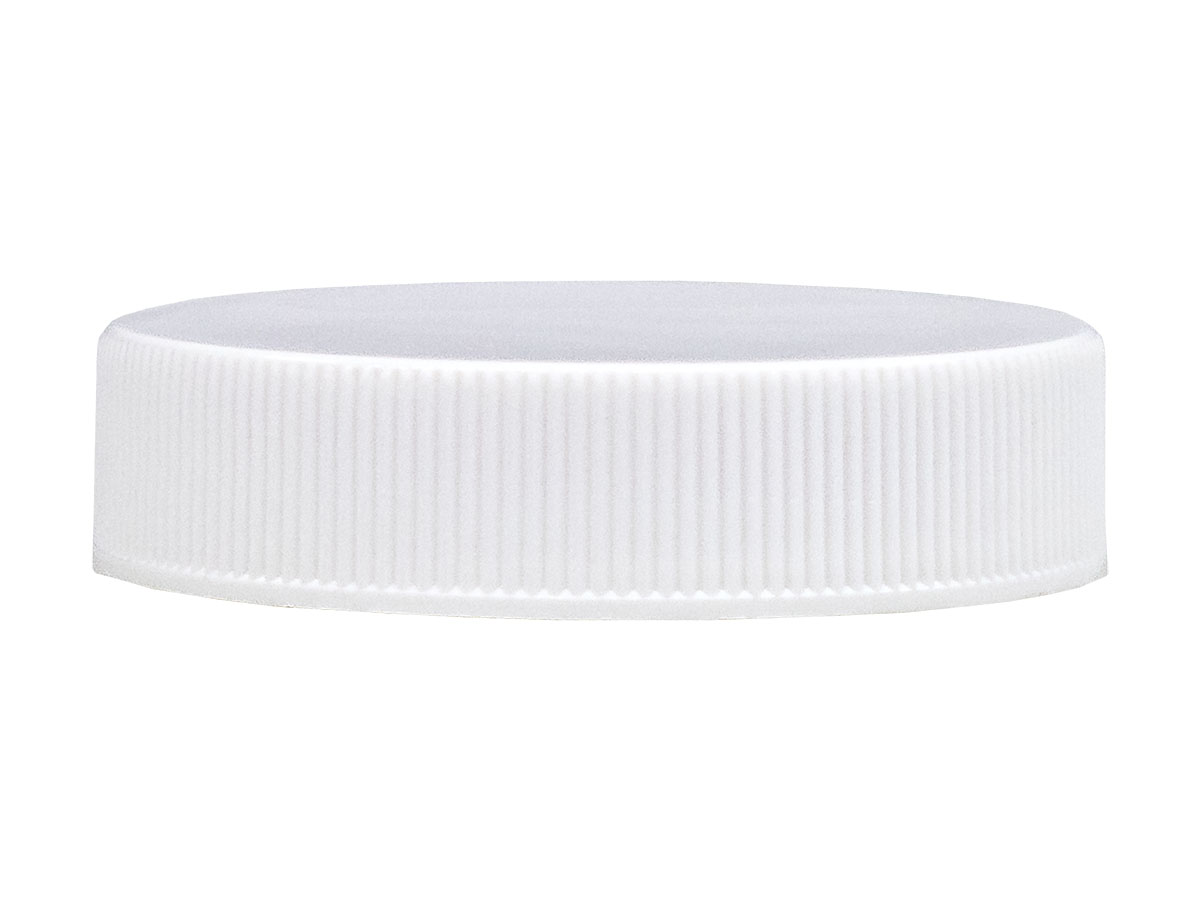 45/400 Finish, White, Caps, Fine Ribbed, PS Lnr