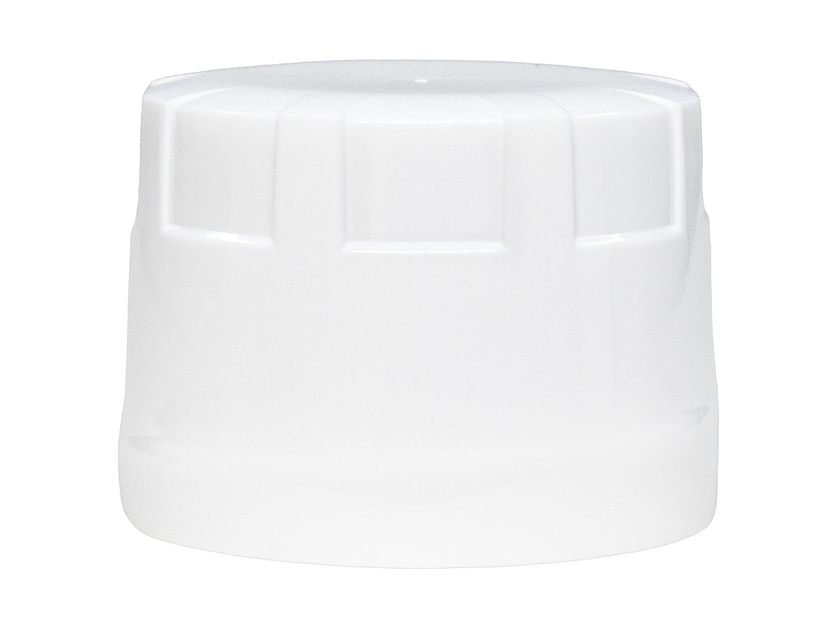 38/430 Finish, White, Caps, Ribbed, Buttress Style, Dual Lnr, Foam And HS