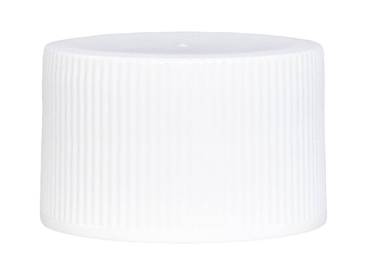 28/410 Finish, White, Caps, Fine Ribbed, Smooth Top, Dual Lnr, Foam And HS