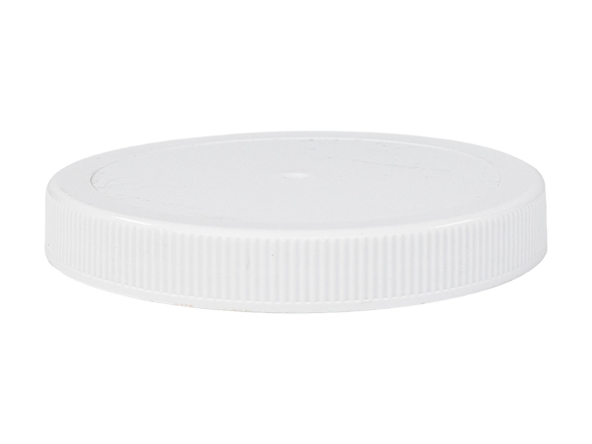 110/400 Finish, White, Caps, PP, Fine Ribbed, Matte Top, HS Lnr