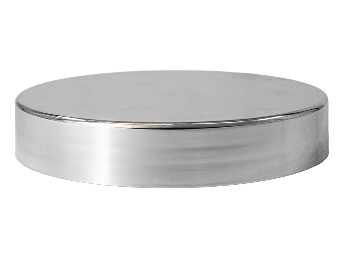 100mm Finish, Silver, Caps, Smooth, Metallized, HS Lnr