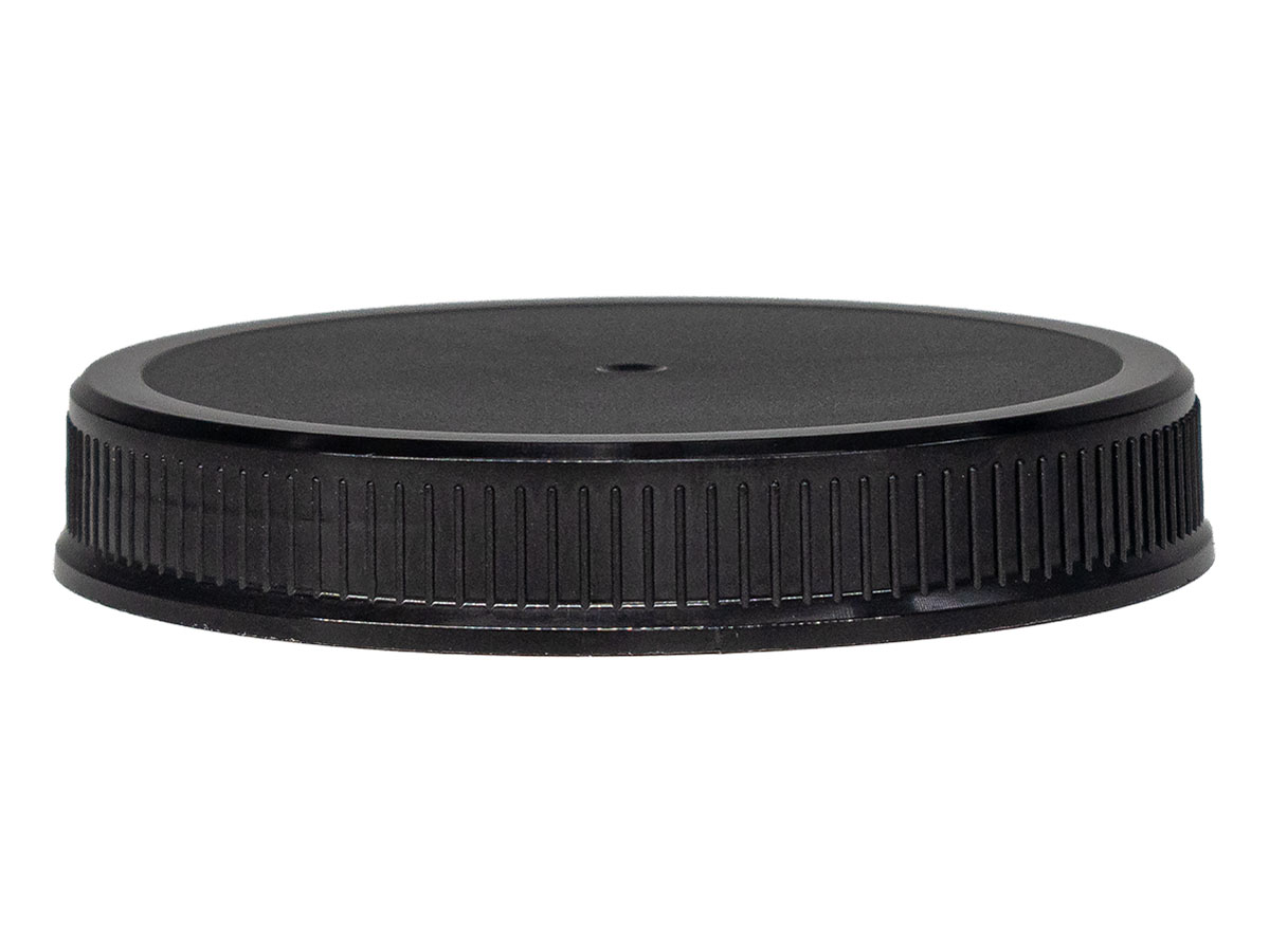 89/400 Finish, Black, Caps, Fine Ribbed, Matte Top, Vented HS Lnr