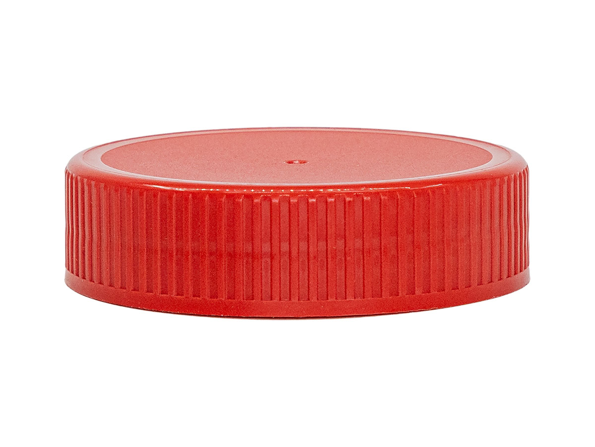 63/485 Finish, Red, Caps, Fine Ribbed, Matte Top, Hs Lnr