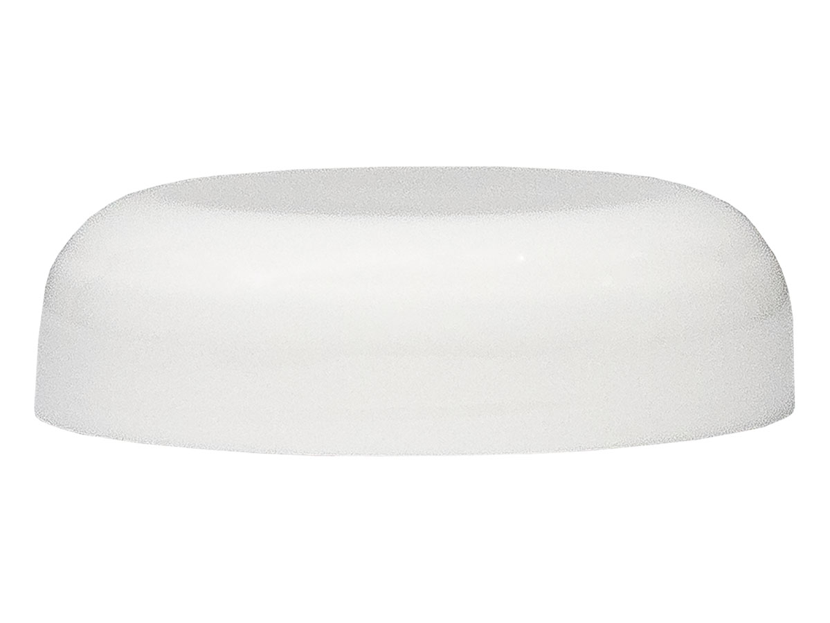 58/400 Finish, White, Caps, Smooth, Dome Style, Foam Lnr