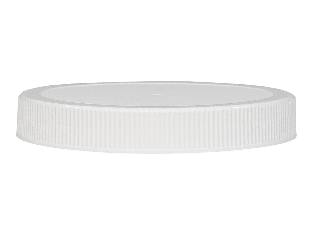 100/400 Finish, White, Caps, Fine Ribbed, Matte Top, HS Lnr