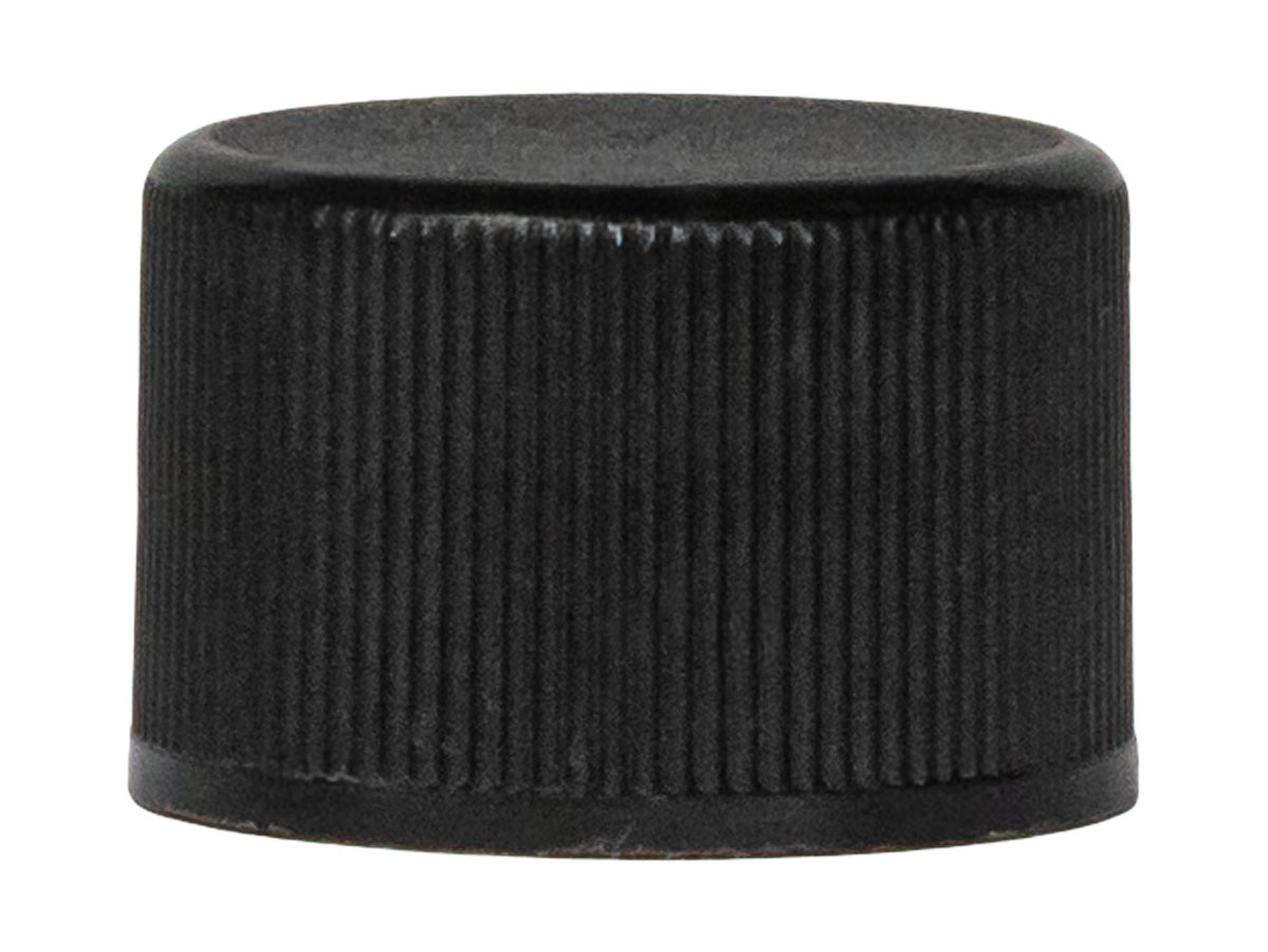 20/410 Finish, Black, Caps, Fine Ribbed, Stipple Top, Foam Lnr