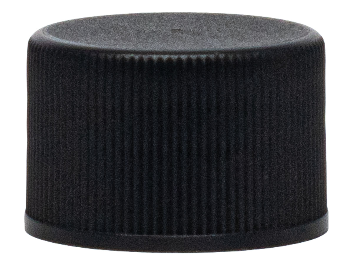 20/410 Finish, Black, Caps, Fine Ribbed, Stipple Top, Foam Lnr