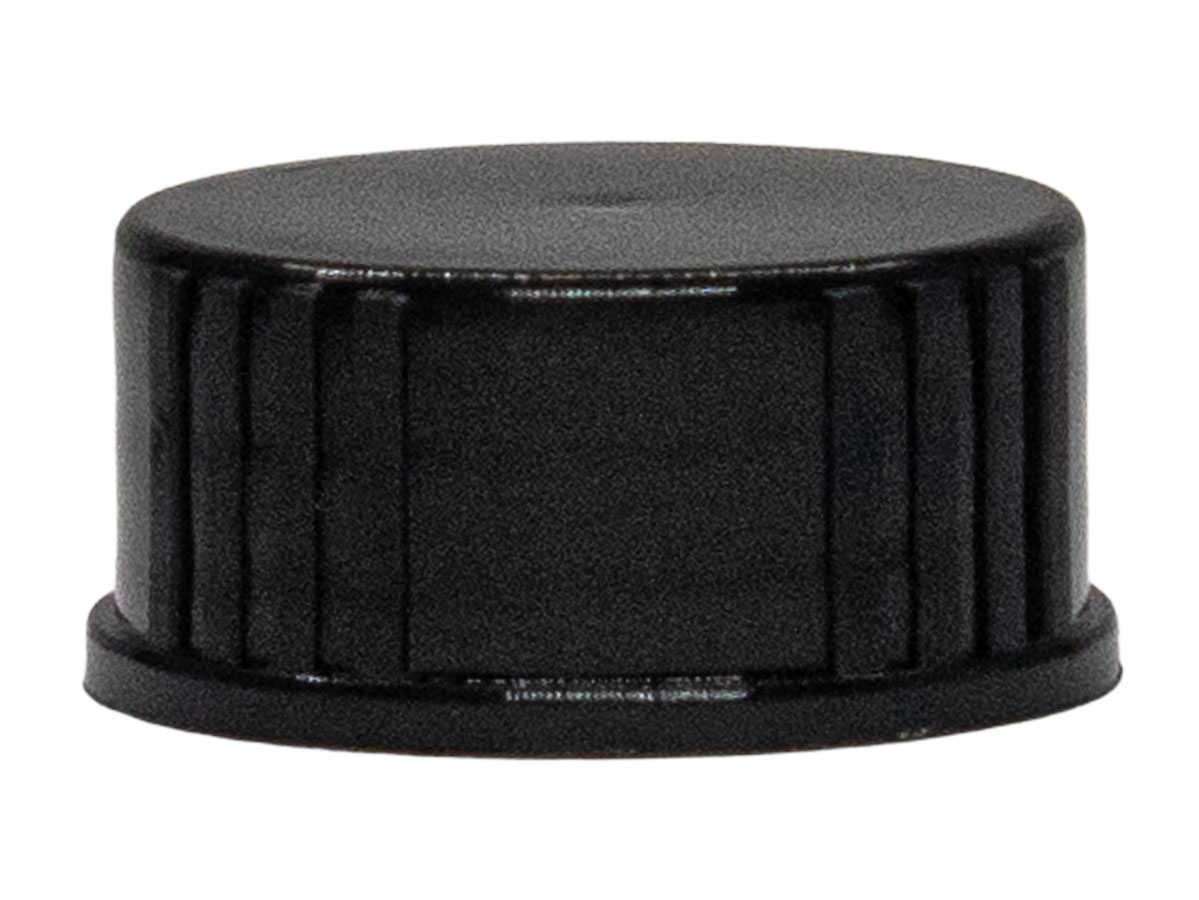 20/400 Finish, Black, Caps, Ribbed, Smooth Top, Cone Lnr