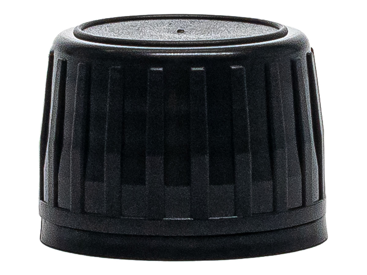 28mm Te Finish, Black, Caps, Ribbed, Matte Top, Foam Lnr