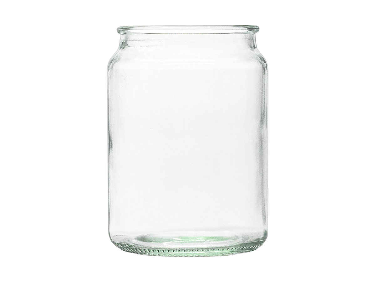 24 oz., N/A, Flint, Candle, Glass, Round, 2 7/8" Dia X 5 1/4" H