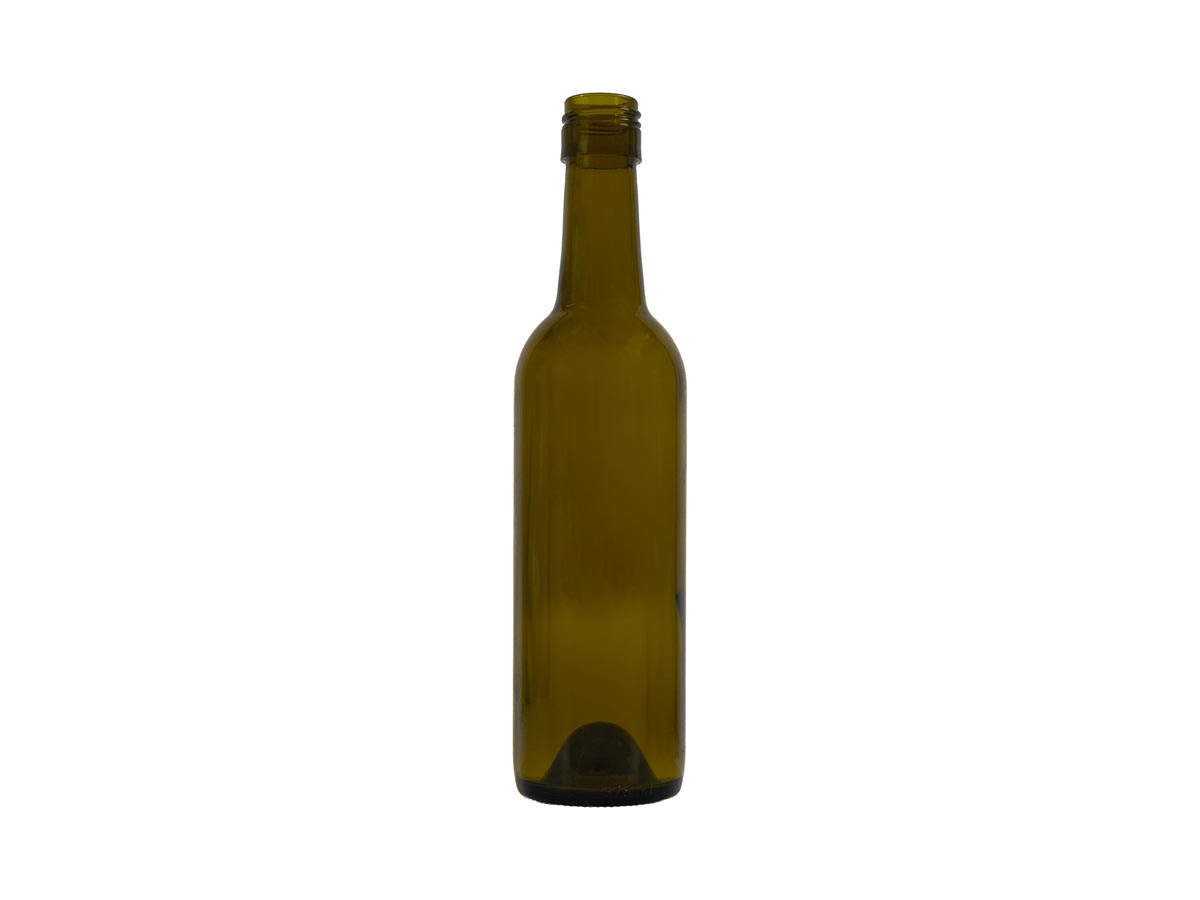 375 mL, 28mm ROPP Finish, Green, Bottles, Glass, Wine Style Round