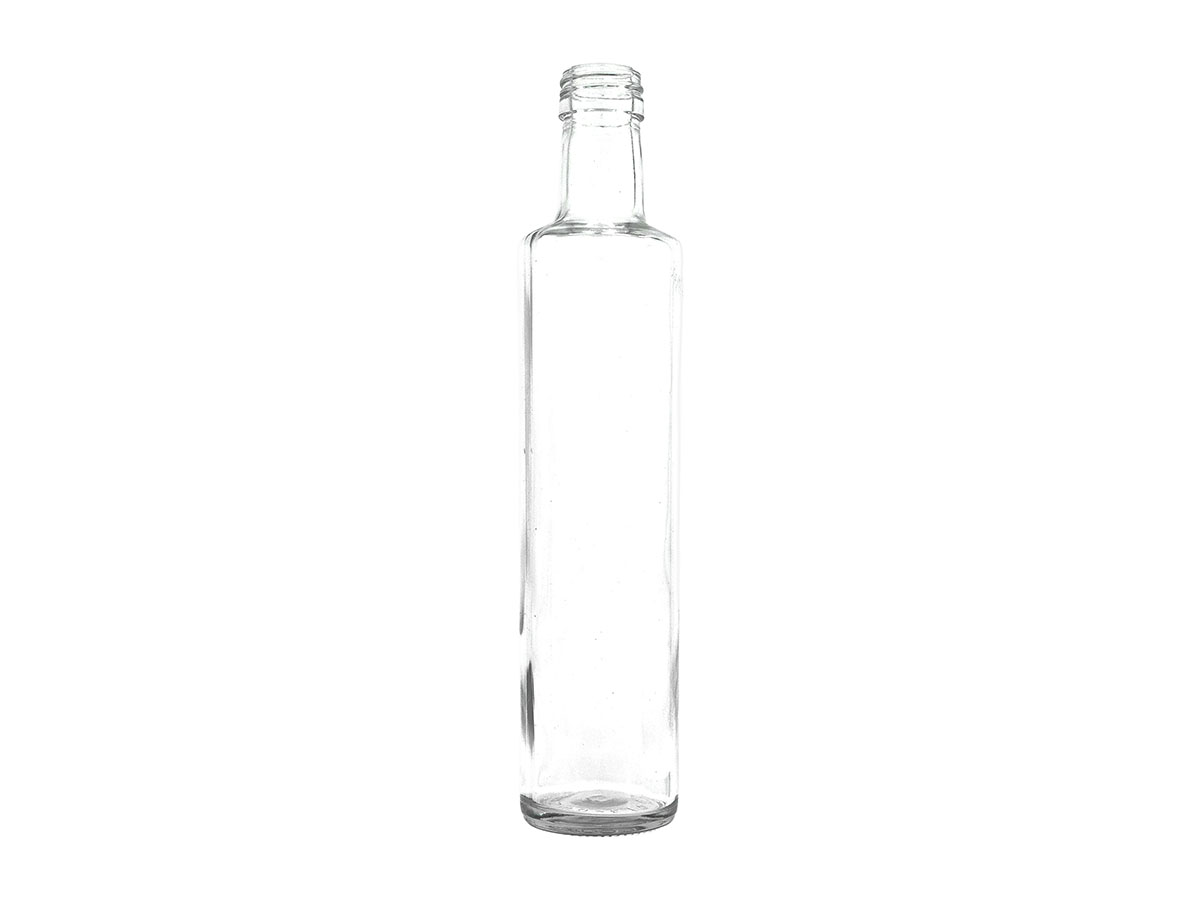 500 mL, 31.5mm ROPP Finish, Flint, Bottles, Glass, Round (Dorica), Long Neck, ROPP Finish