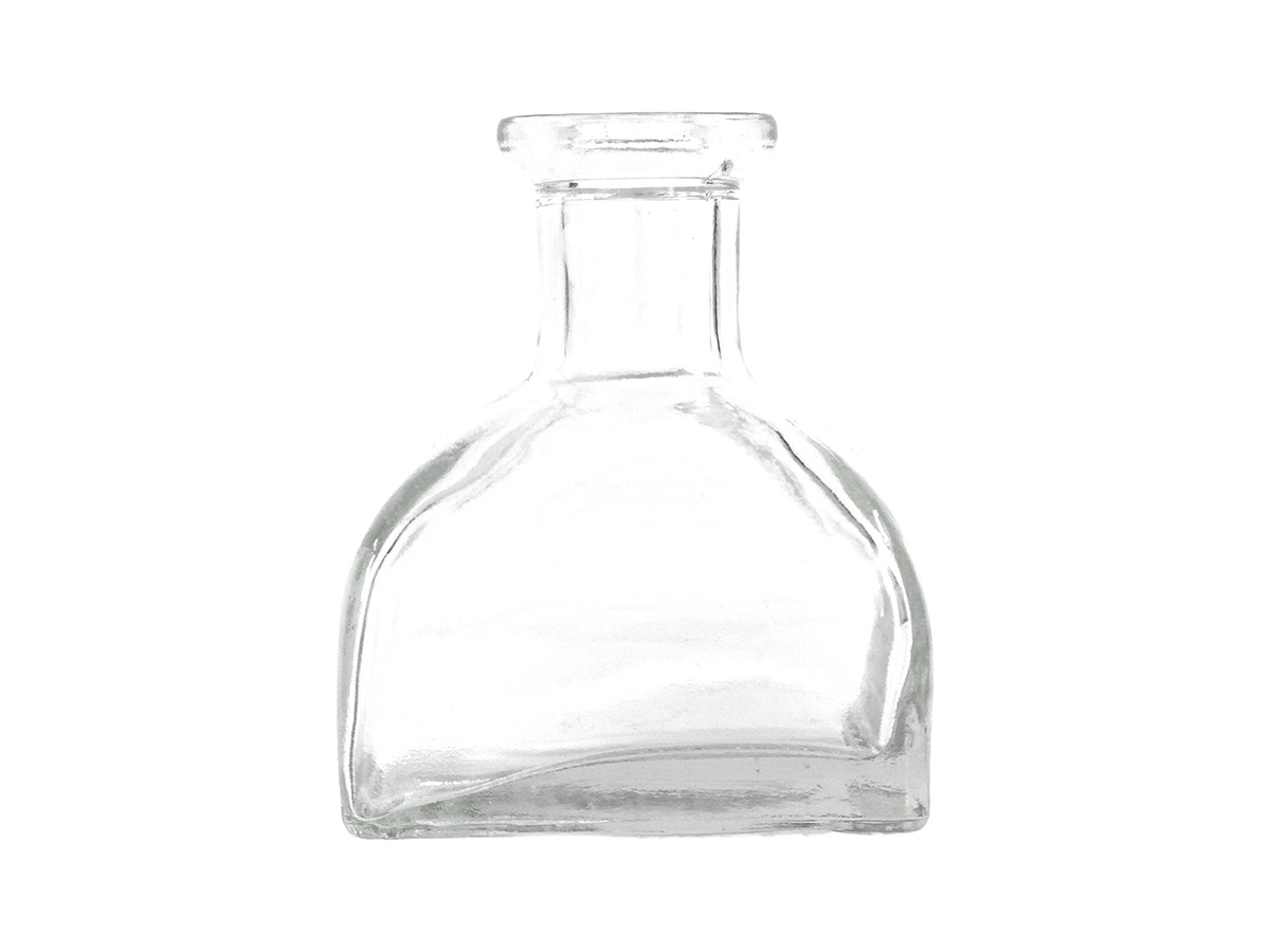 150 mL, Cork Finish, Flint, Bottles, Glass, Squat Tapered Square, Reed Diffuser Style