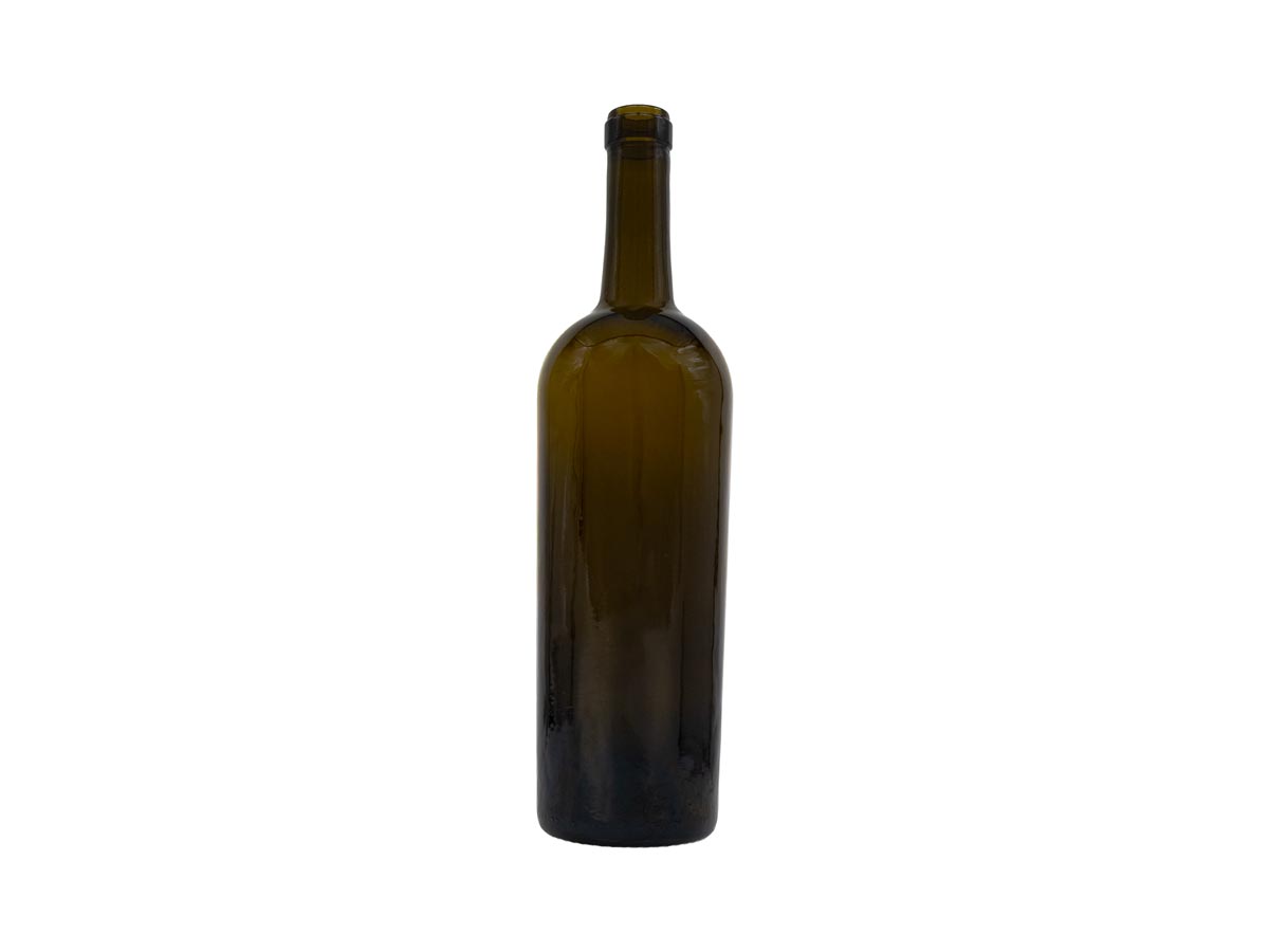 750 mL, Cork Finish, Green, Bottles, Glass, Wine Style Round