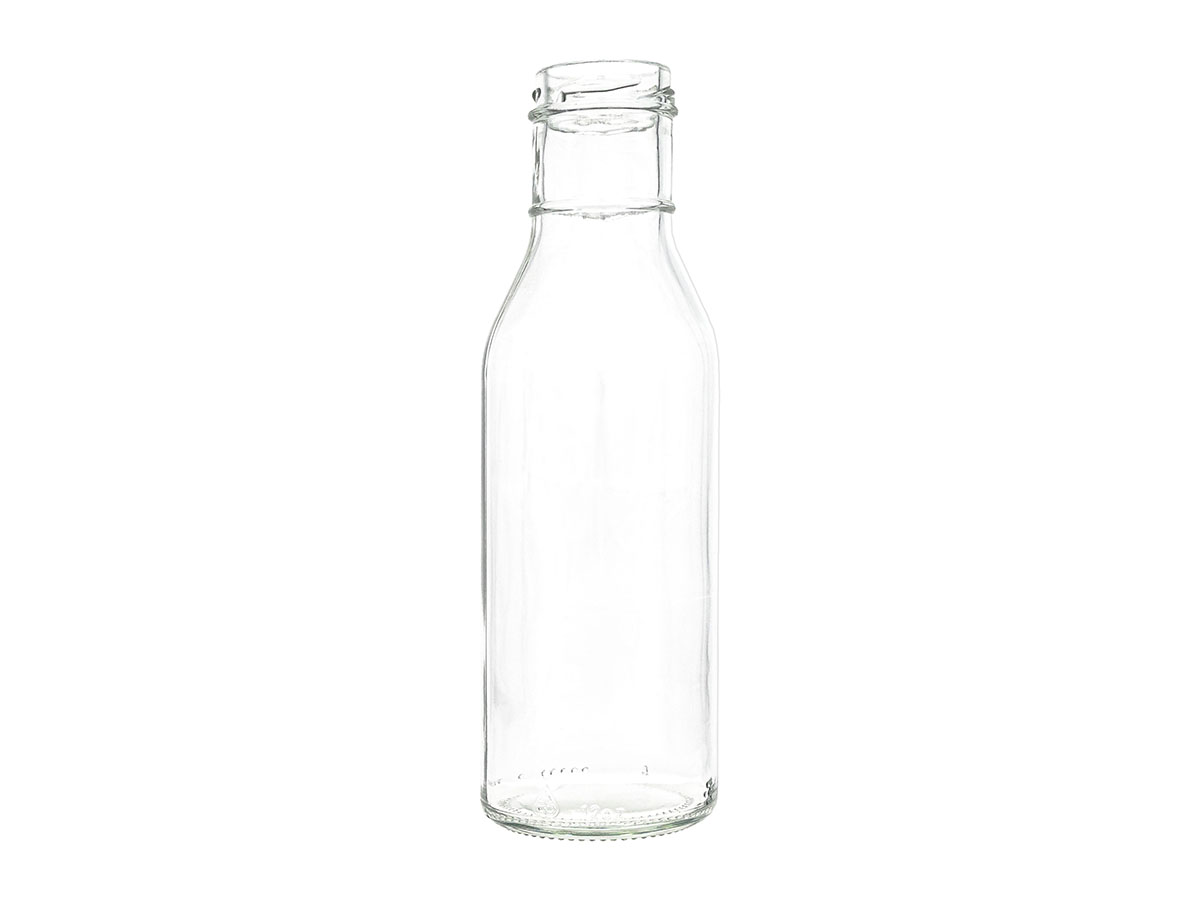 12 oz., 38mm 3 Lug Finish, Flint, Bottles, Glass, Sauce Style Round