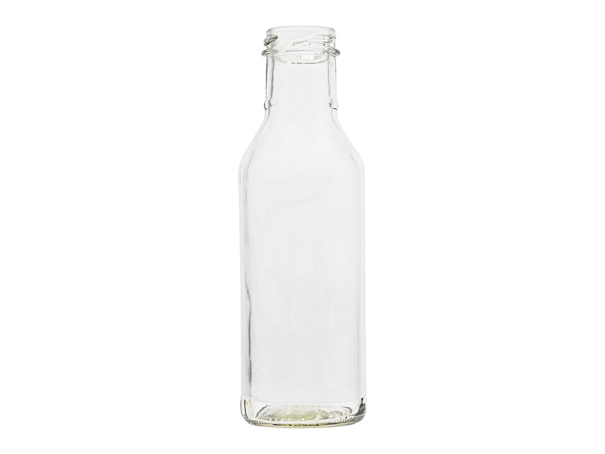 12 oz., 38mm 3 Lug Finish, Flint, Bottles, Glass, Sauce Style Round